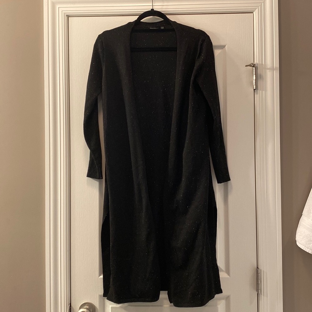 Black Duster Cardigan